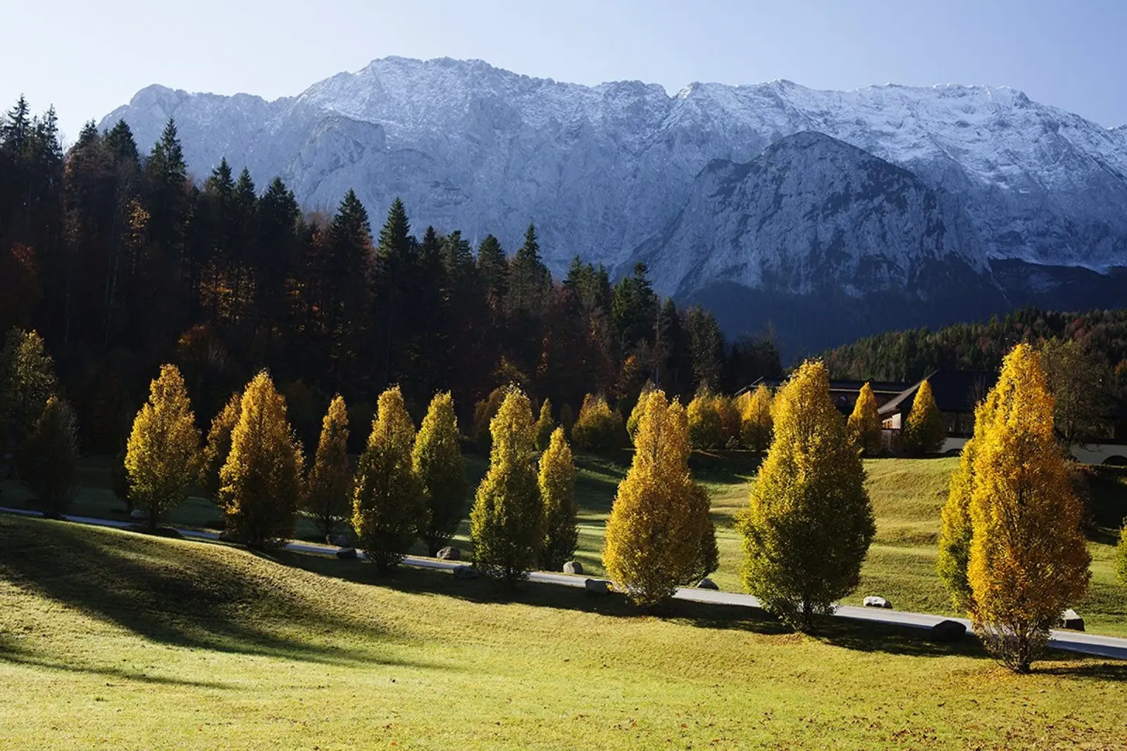 Paesaggio autunnale Alpi pellicola backlit da Simon Koy