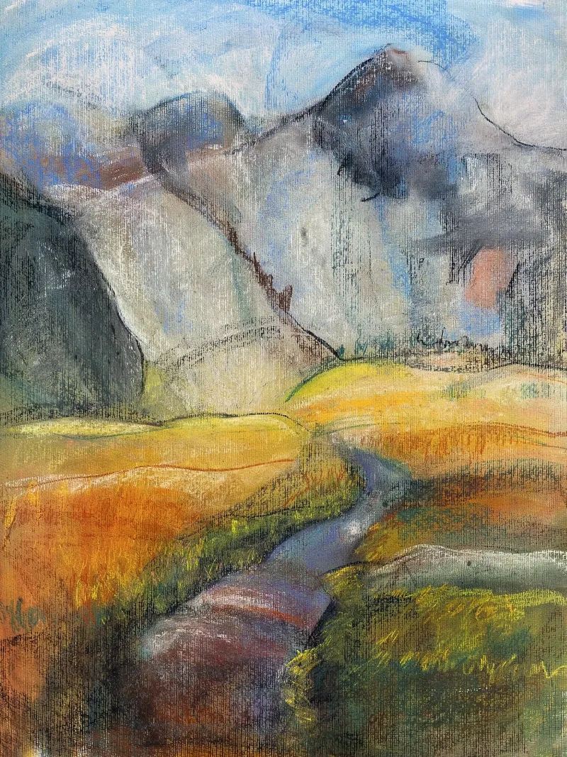 Expressive Mountain Cliffs carta hahnemühle da Stoian Hitrov