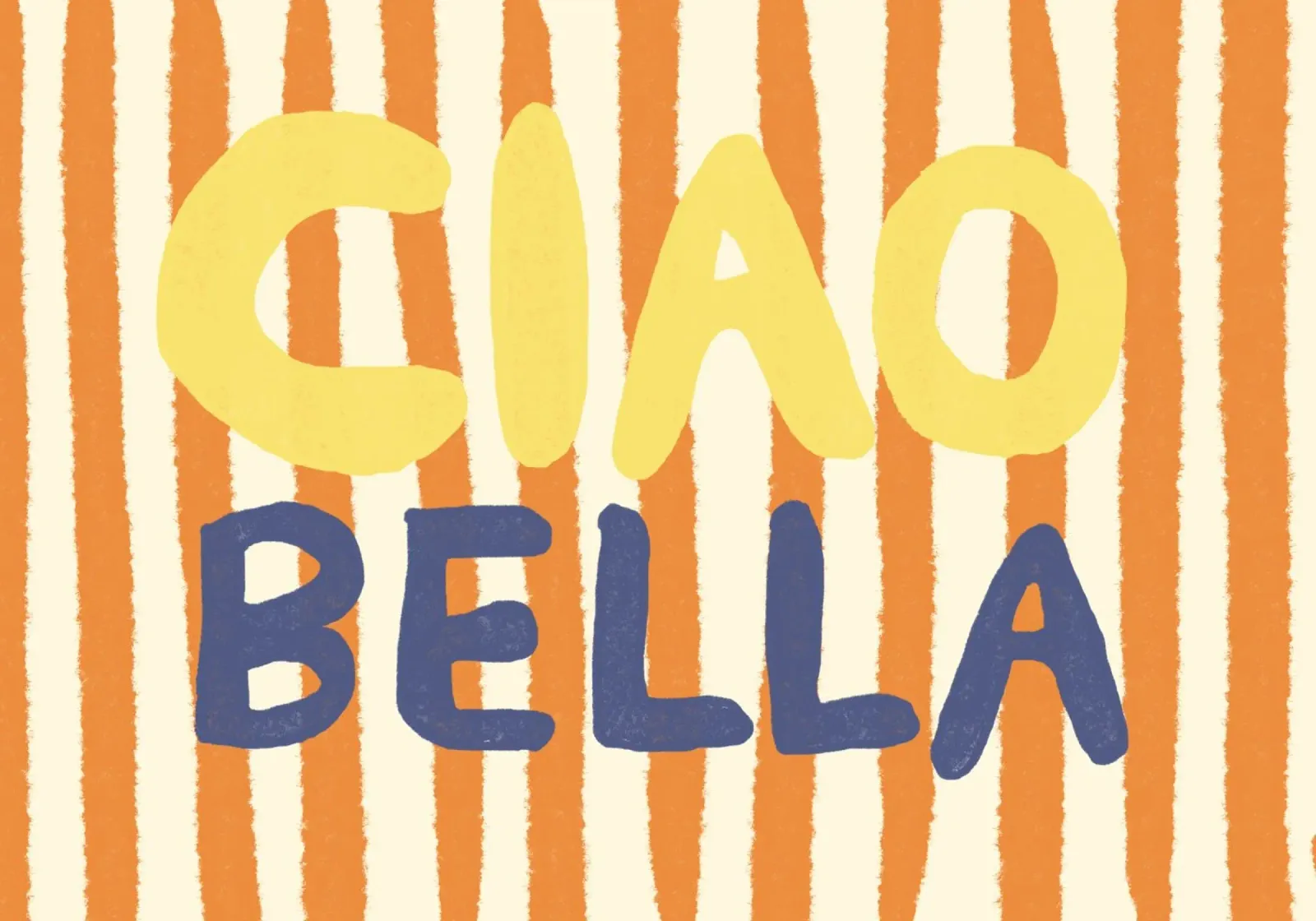 Ciao Bella Orange II pellicola backlit da Studio Dolci