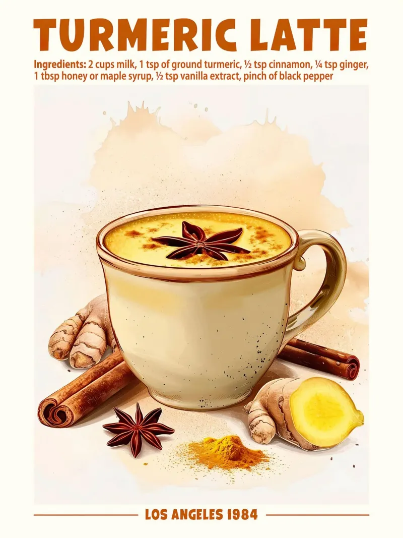 Turmeric Latte, Los Angeles 1984 pellicola backlit da janetlynn