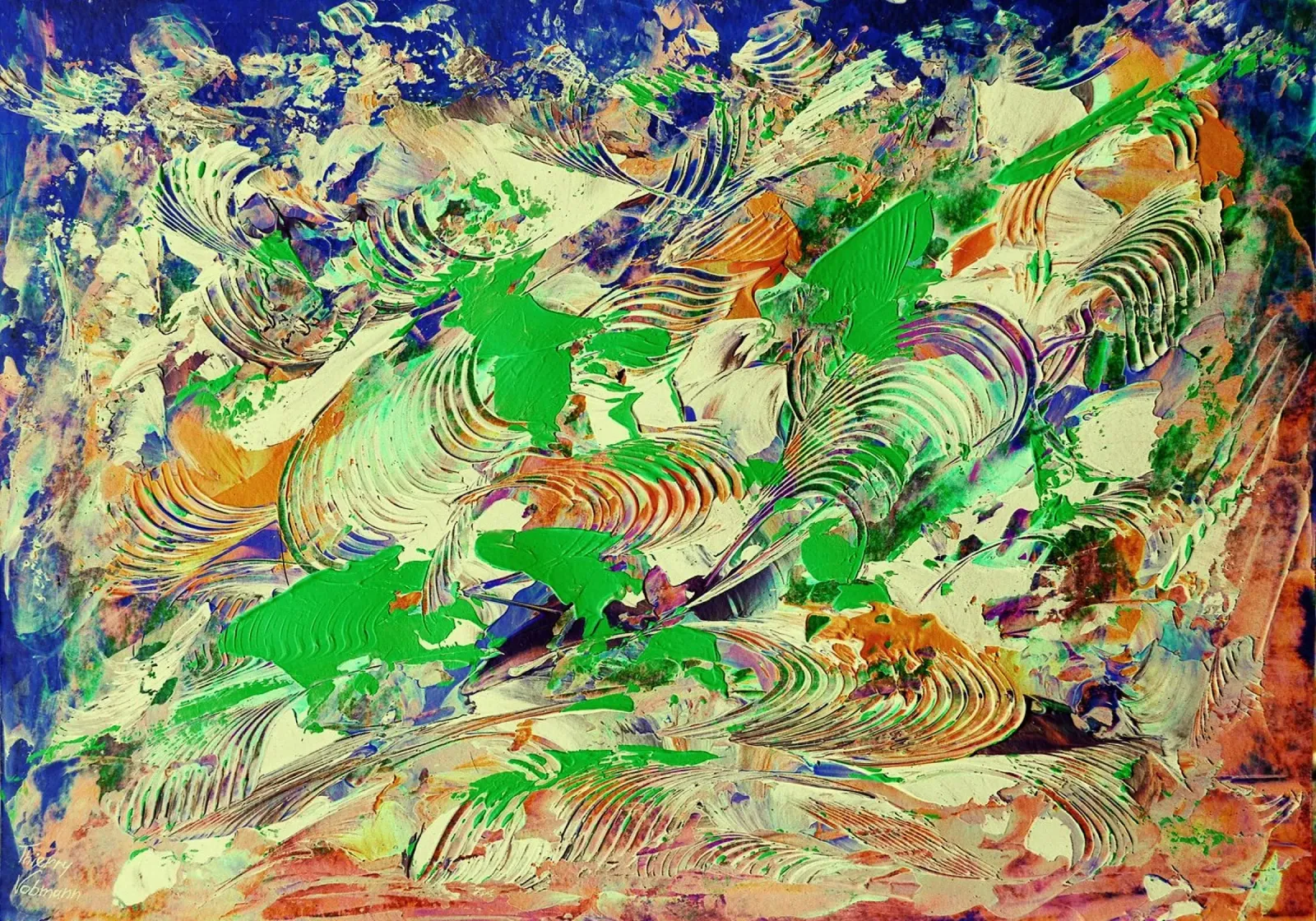 IDEAL GIFT 92 invers. pellicola backlit da Thierry Vobmann Abstract painting