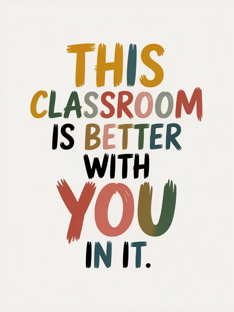 This Classroom Is Better With You In It | Motivational Class canvas by logic