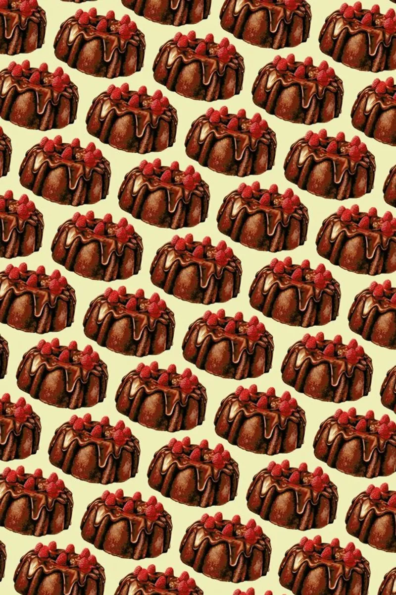 Chocolate Bundt Cake Pattern carta hahnemühle da Kelly Gilleran