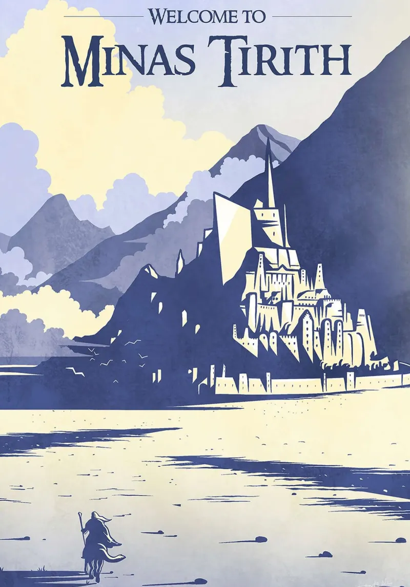 Benvenuti a Minas Tirith pellicola backlit da Junior Harrington