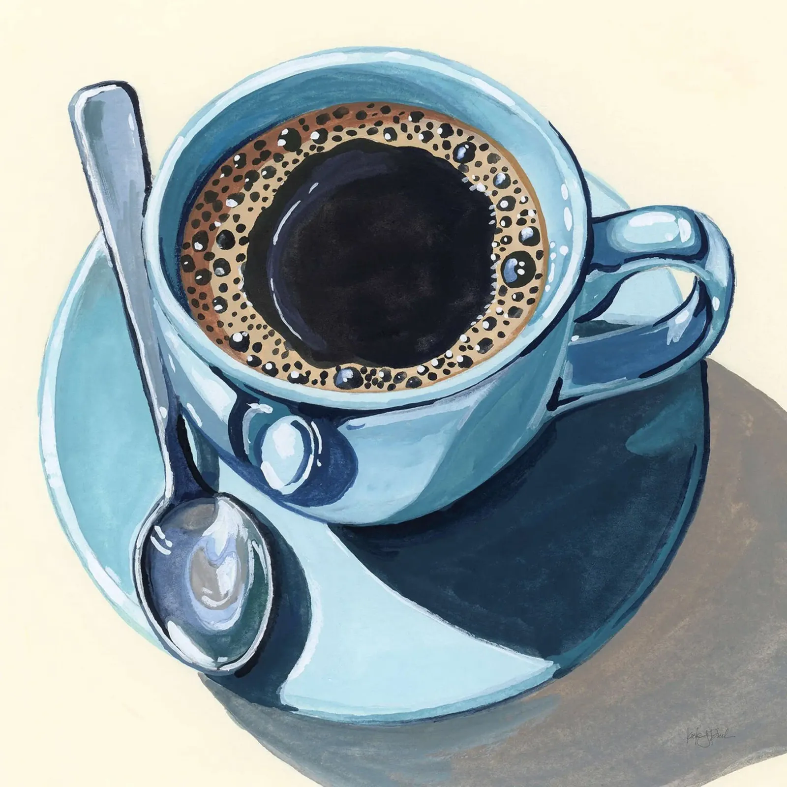 Caffè nero con crema plexiglass da John Boss