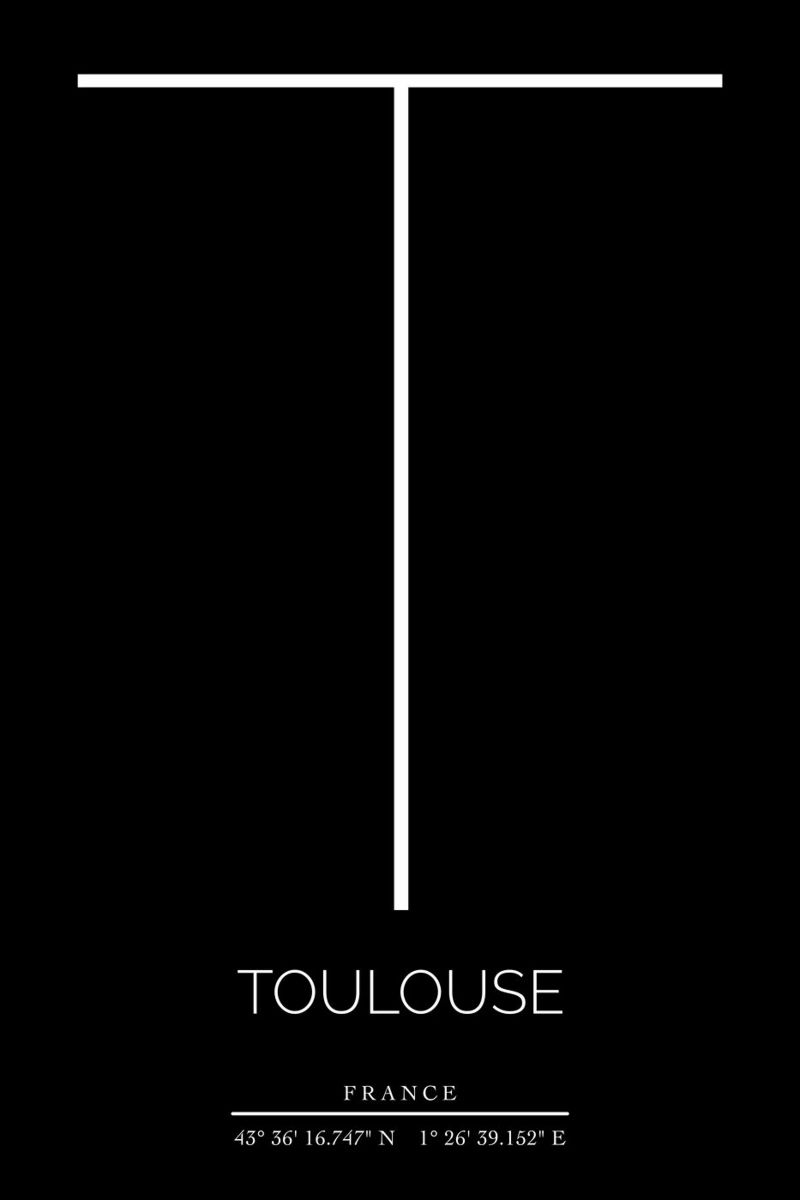TOULOUSE - noir poster da CityLights