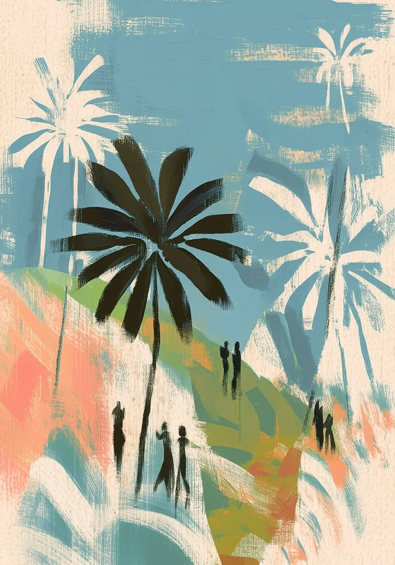 Memories Under the Palms pellicola backlit da Luca