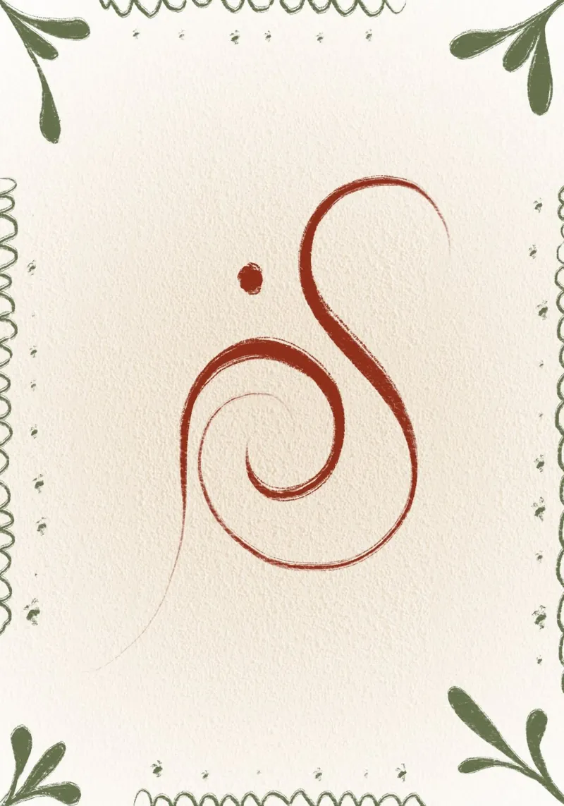 Flow in red carta hahnemühle da Filiz Sieben