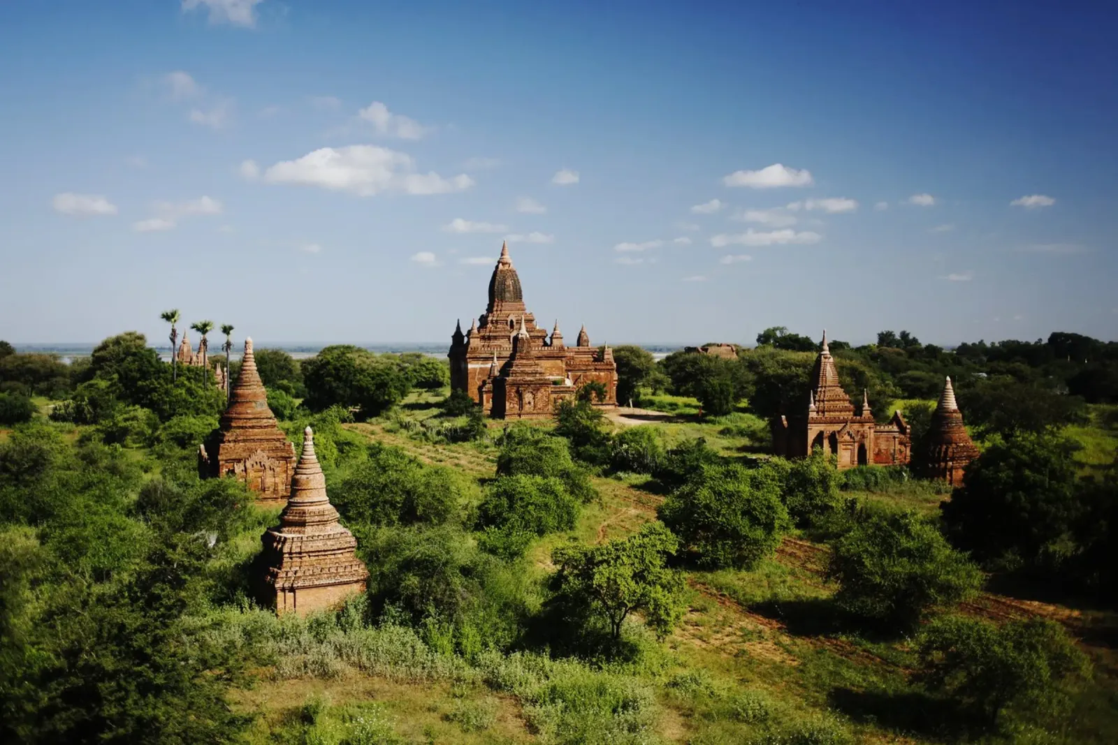 Bagan, complesso di templi del Myanmar pellicola backlit da Simon Koy