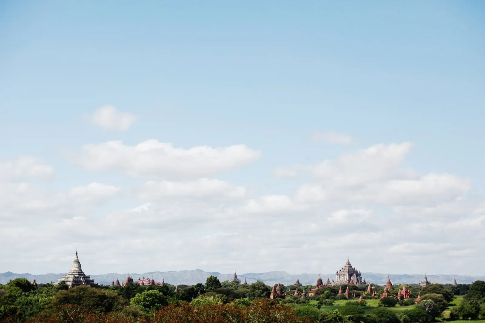 Bagan, complesso di templi, Myanmar carta hahnemühle da Simon Koy