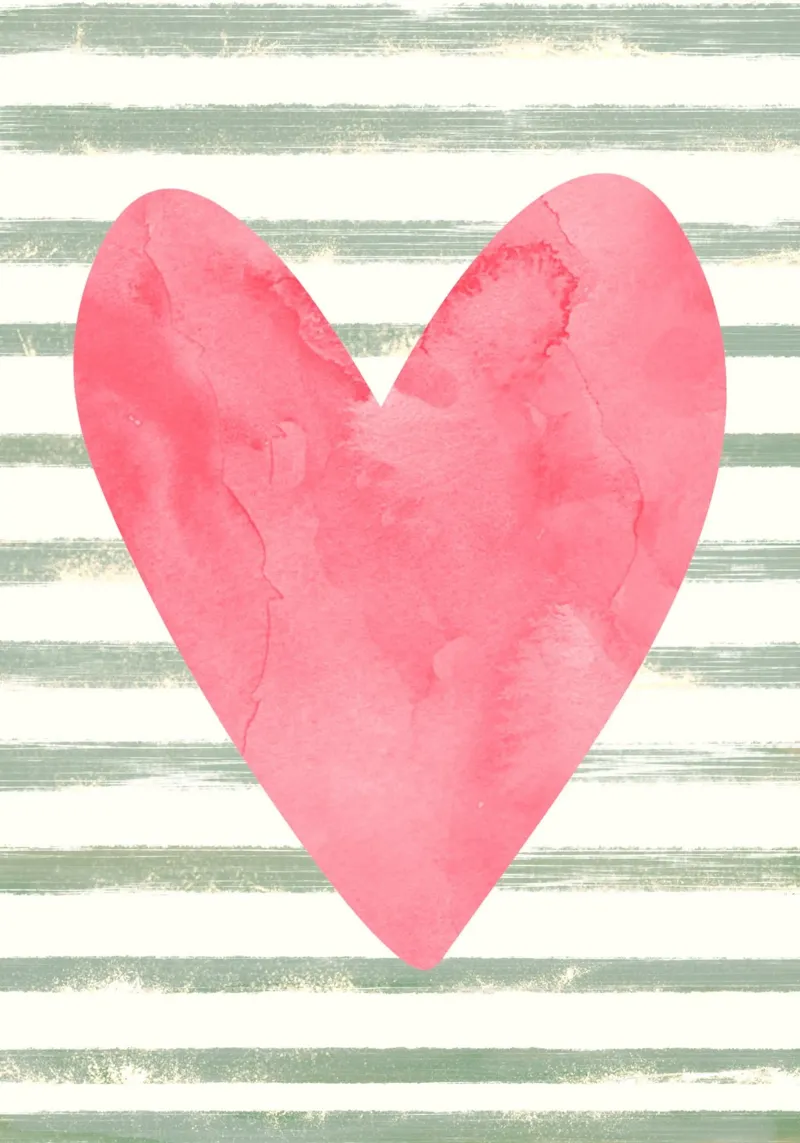 Heart pellicola backlit da PinkCandyWalls