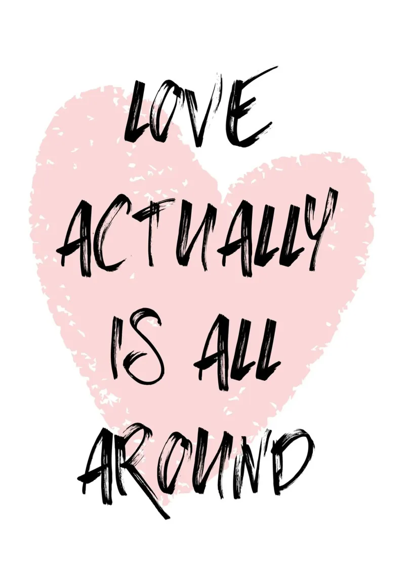 Love actually is all around carta hahnemühle da PinkCandyWalls