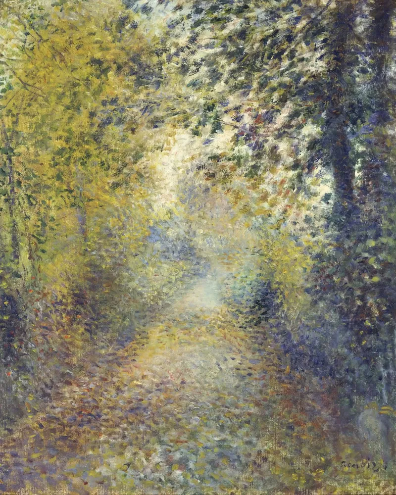 Pierre Auguste Renoir In den Wäldern Hahnemühle von 50 masterpieces