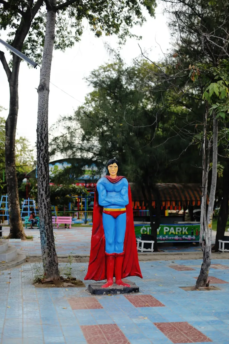 Superman Myanmar carta hahnemühle da Simon Koy