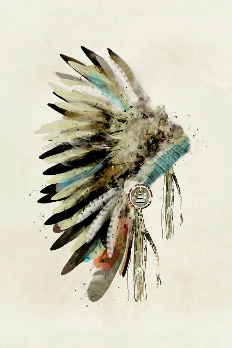 Headdress Leinwand von Brian Buckley