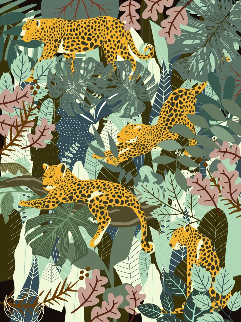 Leopardo carta hahnemühle da Little Dean
