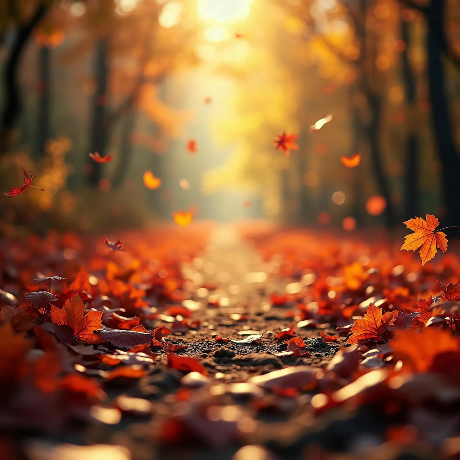 Forest_path_autumn_10 canvas by Fantasie & Mystikwelten by LK
