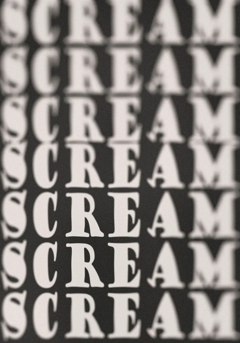 Scream carta hahnemühle da PurePeachStudio