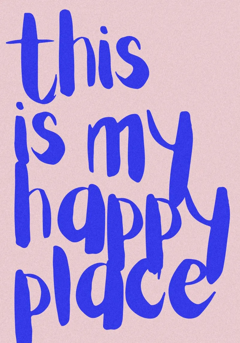This is my happy place alluminio dibond da PurePeachStudio