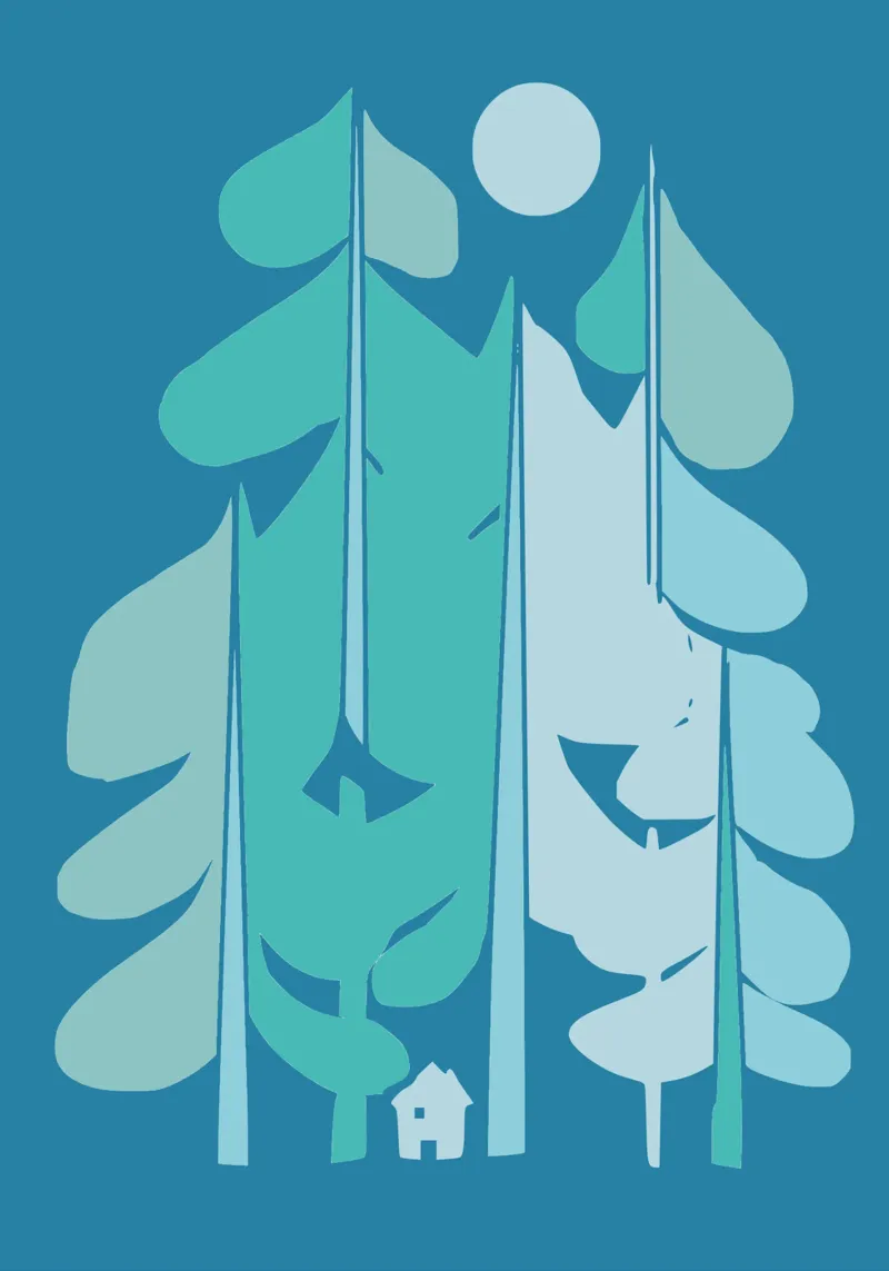 Un cottage in una foresta fredda plexiglass da Little Dean