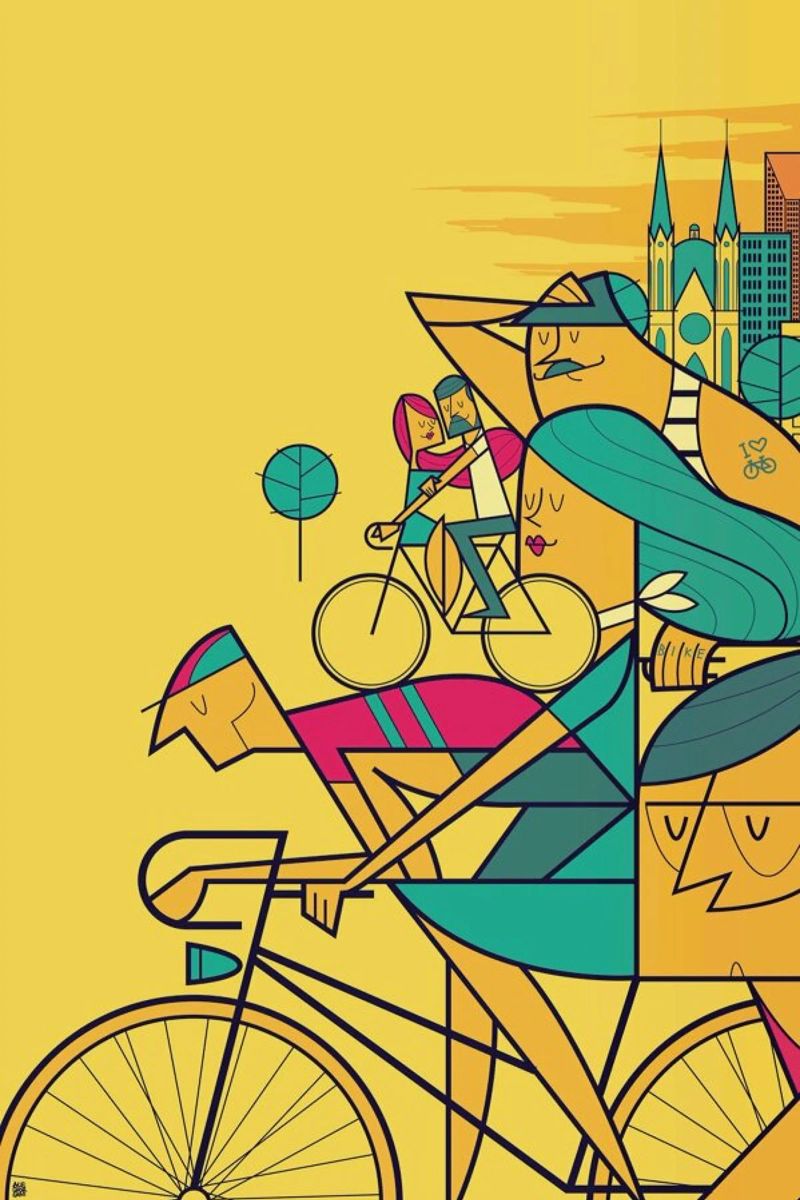 PEDALAR poster by Ale Giorgini
