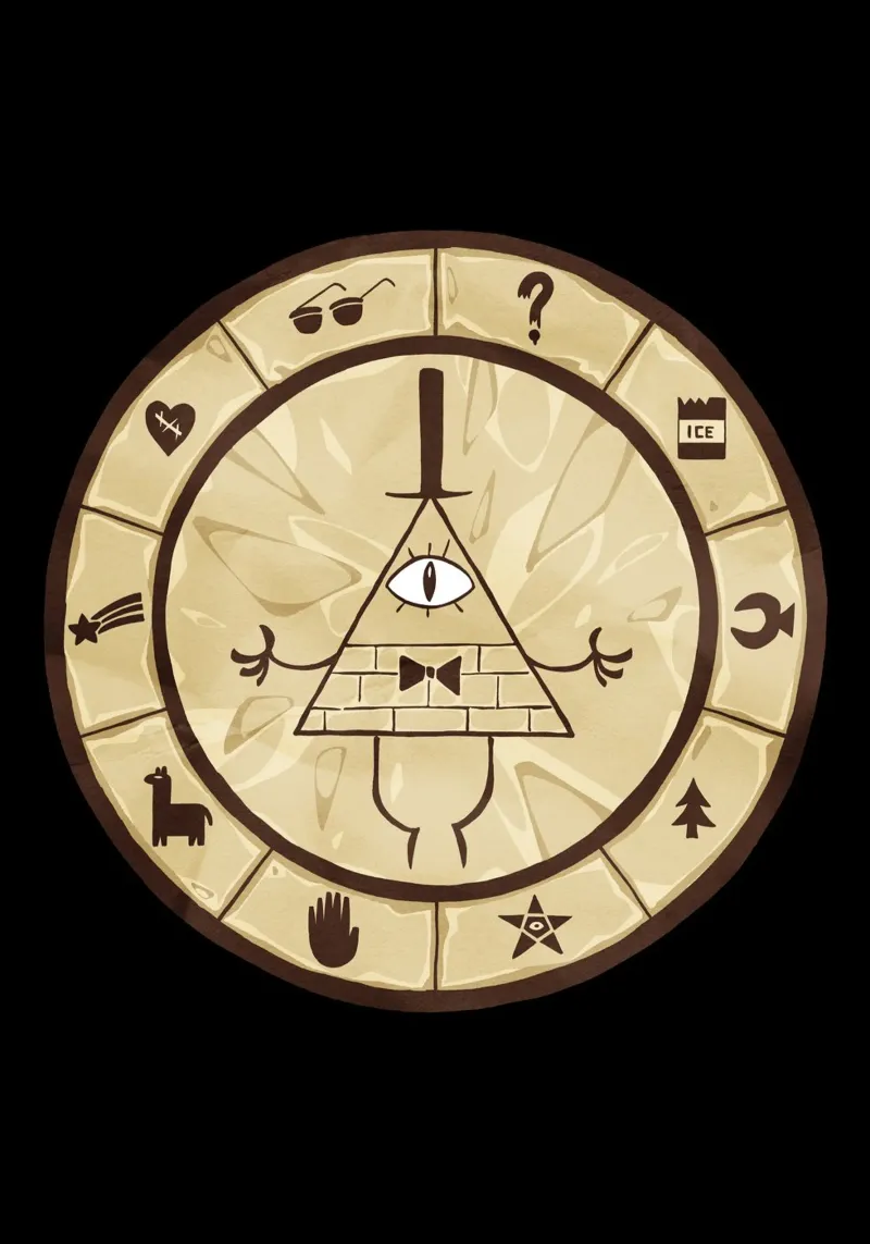 Bill Cipher Wheel carta hahnemühle da nabakumov