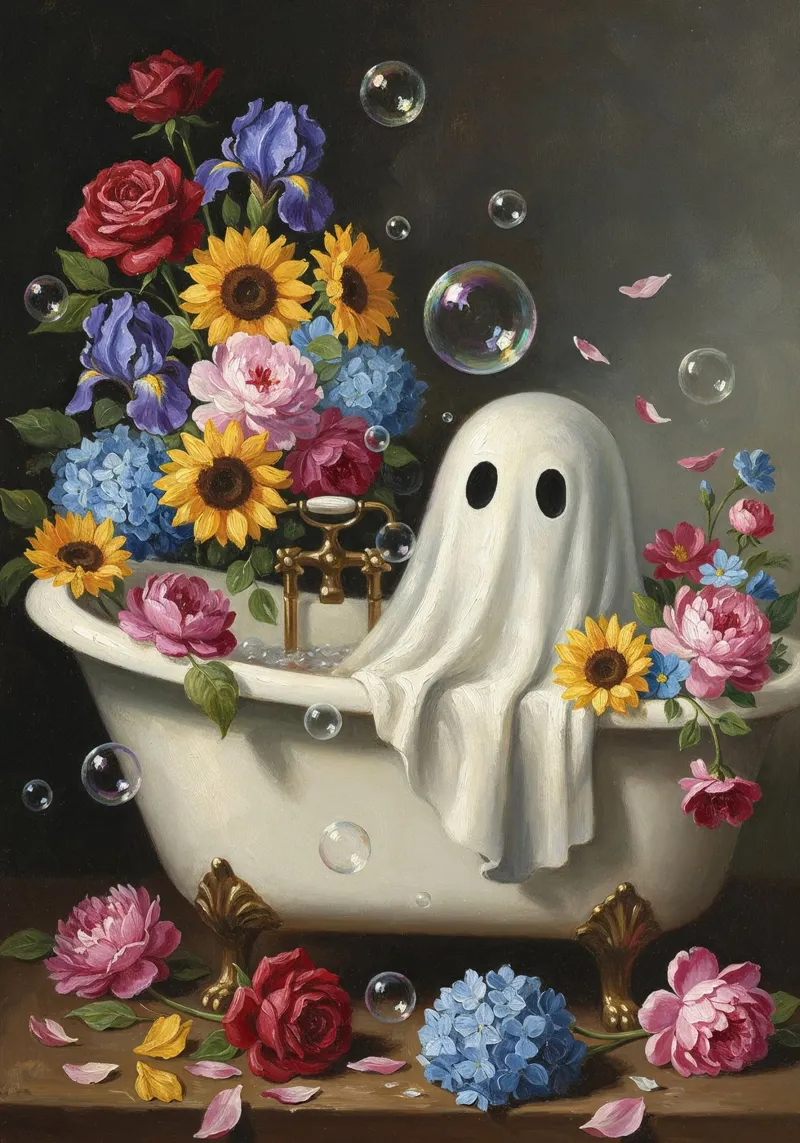 A Bathing Ghost alluminio dibond da nabakumov