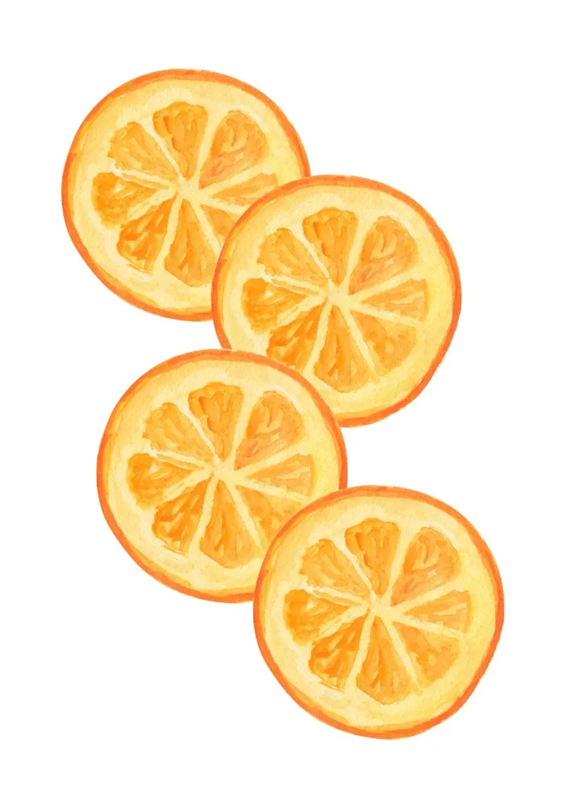 Orange slices pellicola backlit da PinkCandyWalls