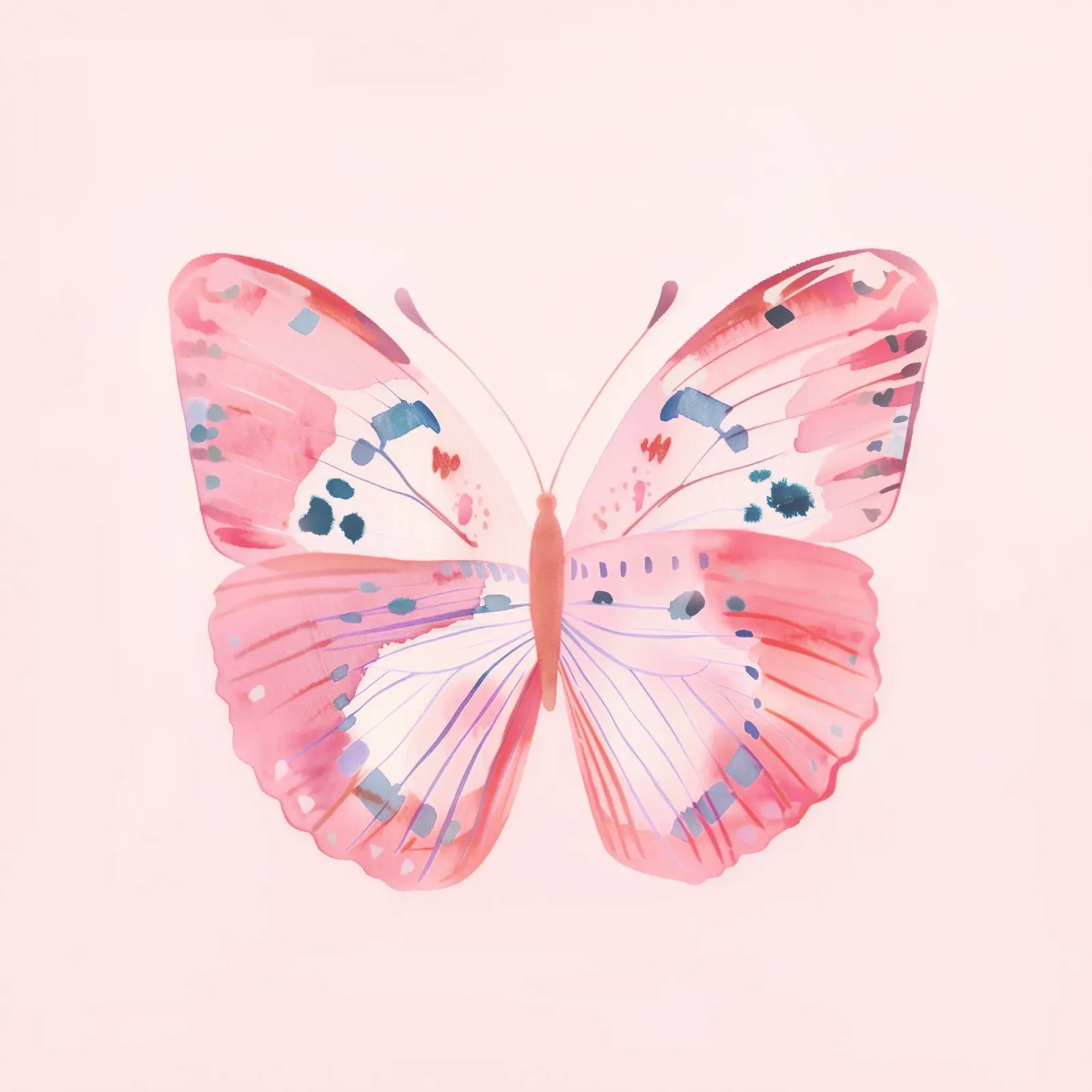 Papillon rose Féminin Spirituel Guérison Art Fantaisiste hahnemühle de Gentle Echoes Art