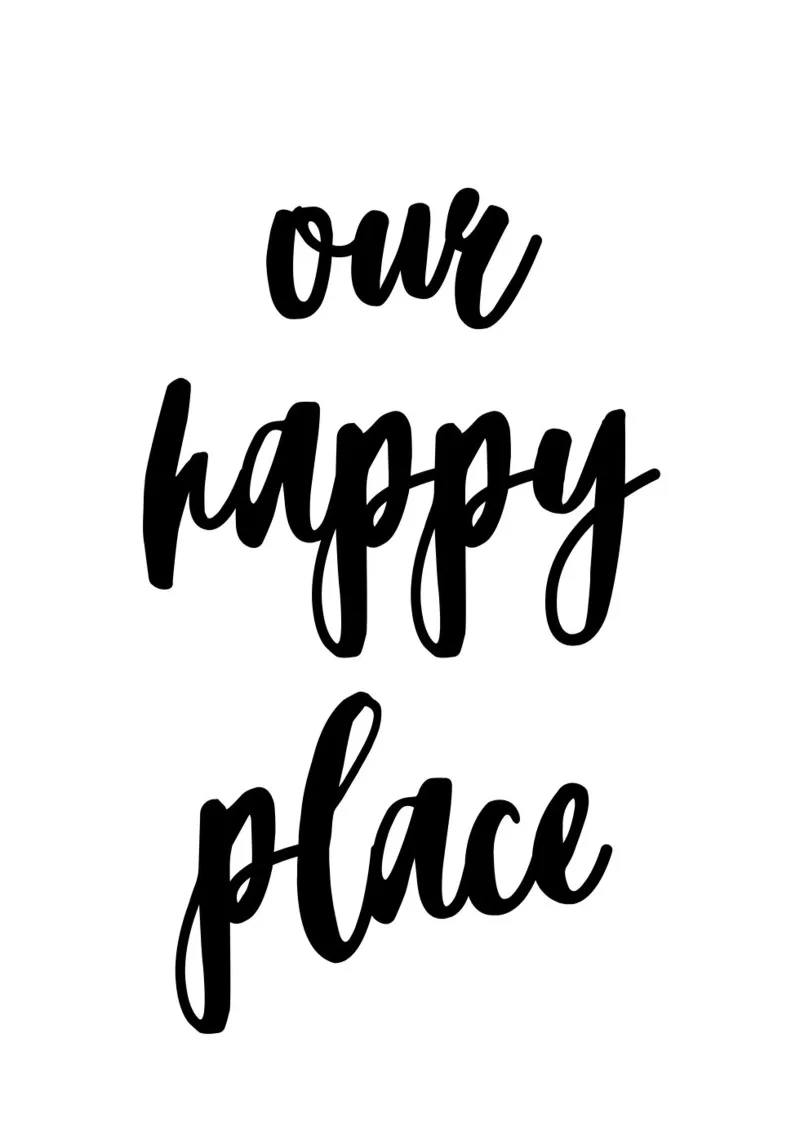 Our happy place pellicola backlit da PinkCandyWalls