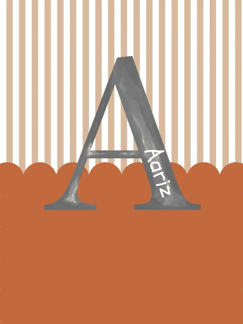 Make It Yours - Individueller Name, Zitat & Hintergrundkunst Alu-Dibond von Doodle Dreams Art