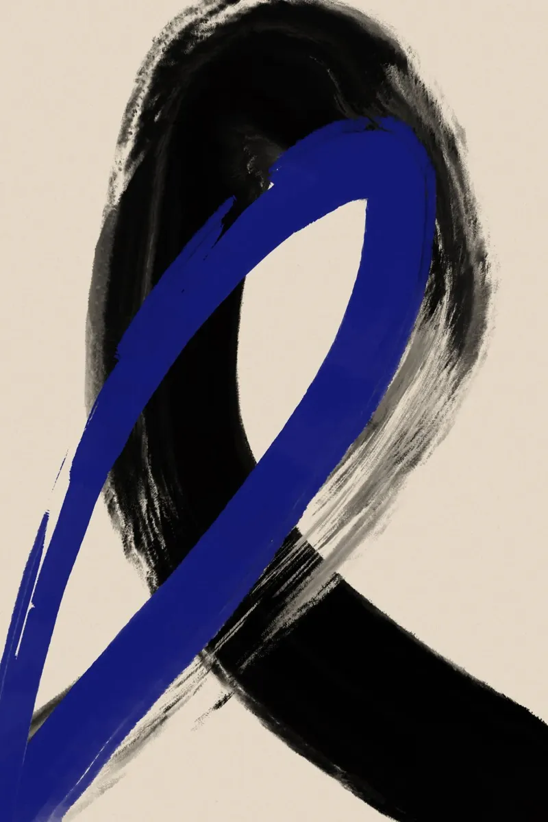 Black And Blue No 3 carta hahnemühle da treechild