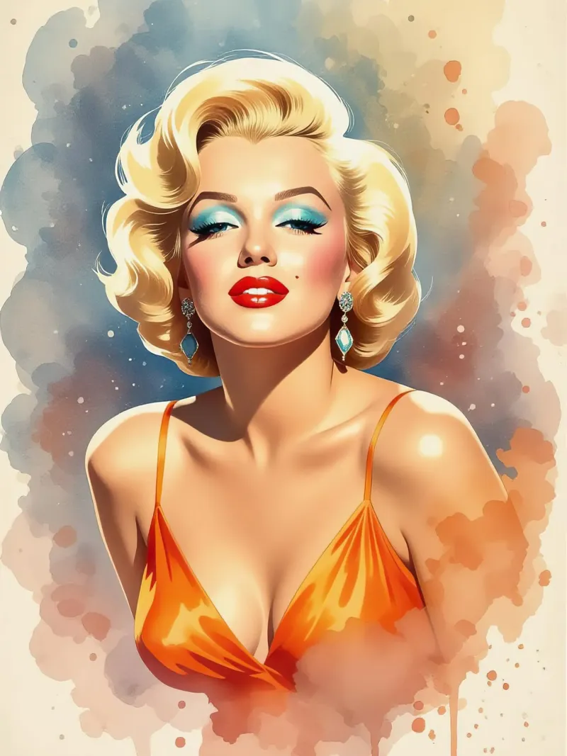 Marilyn Monroe pellicola backlit da 🎁 NOBELART