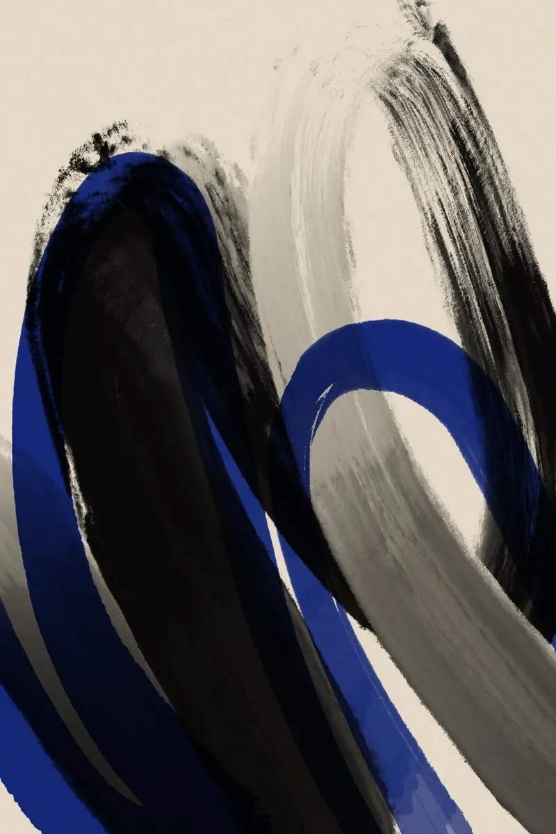 Black And Blue No 1 carta hahnemühle da treechild