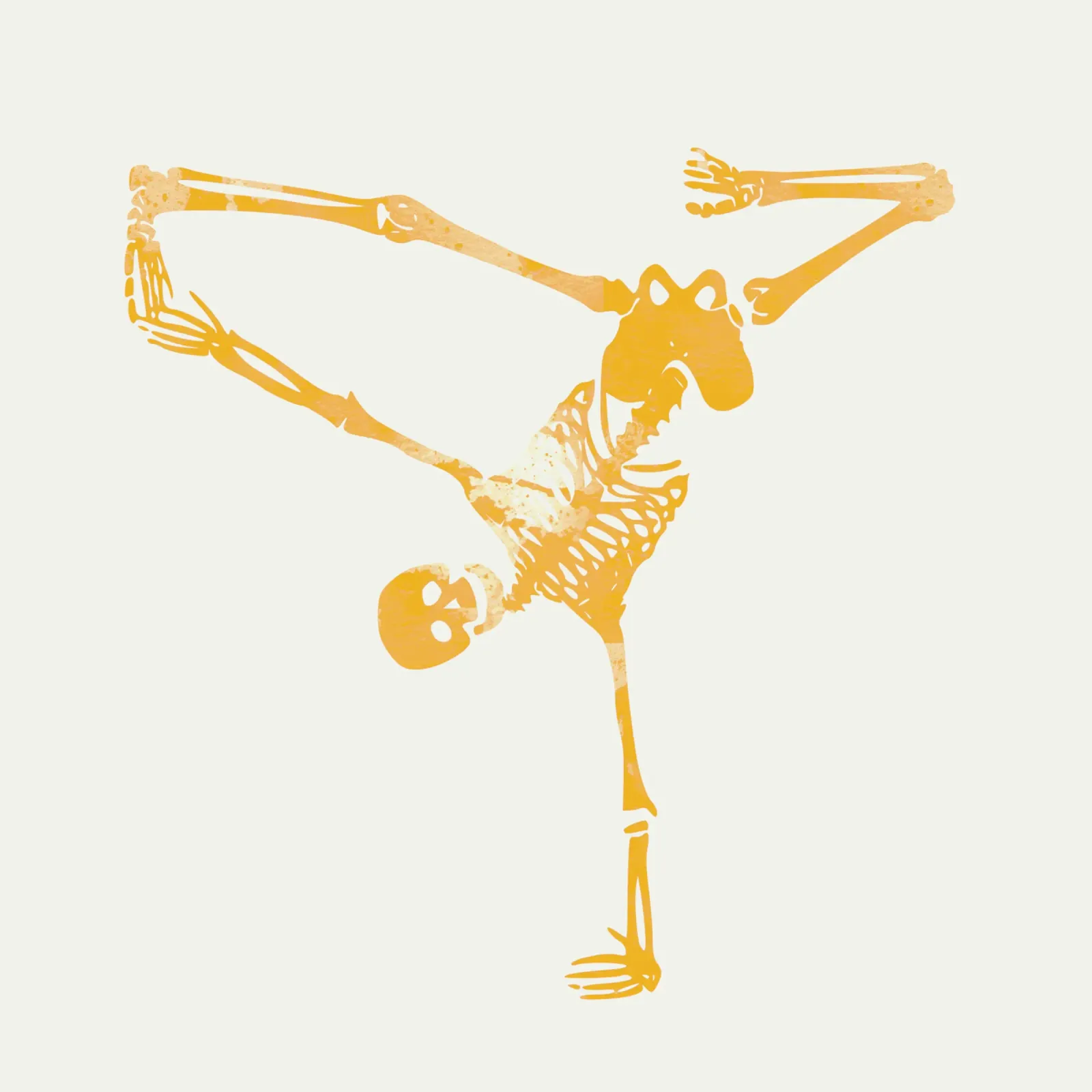 Scheletro breakdance carta hahnemühle da Little Dean