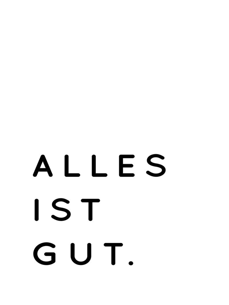Alles ist Gut pellicola backlit da sabidussi
