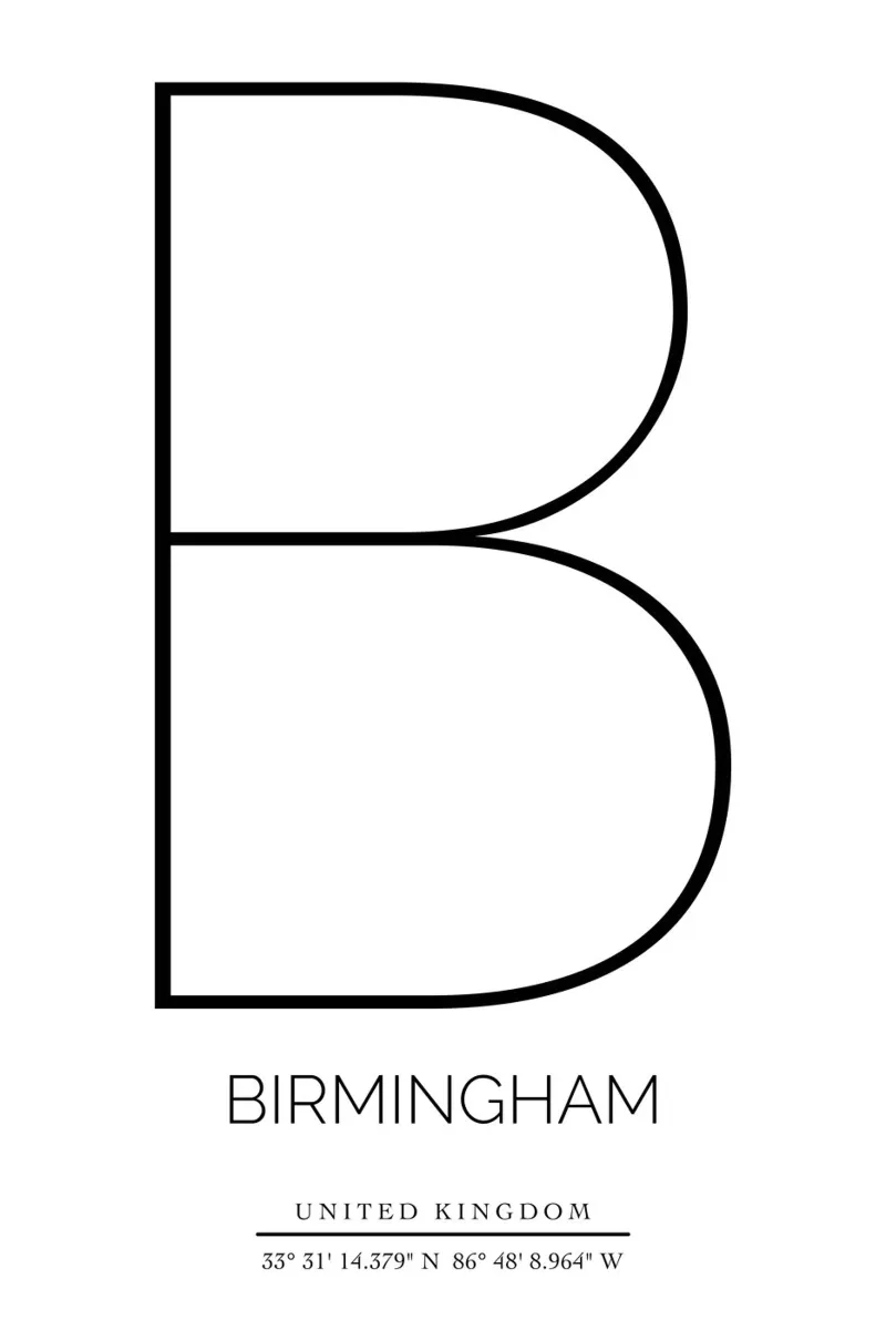 BIRMINGHAM - white pellicola backlit da CityLights