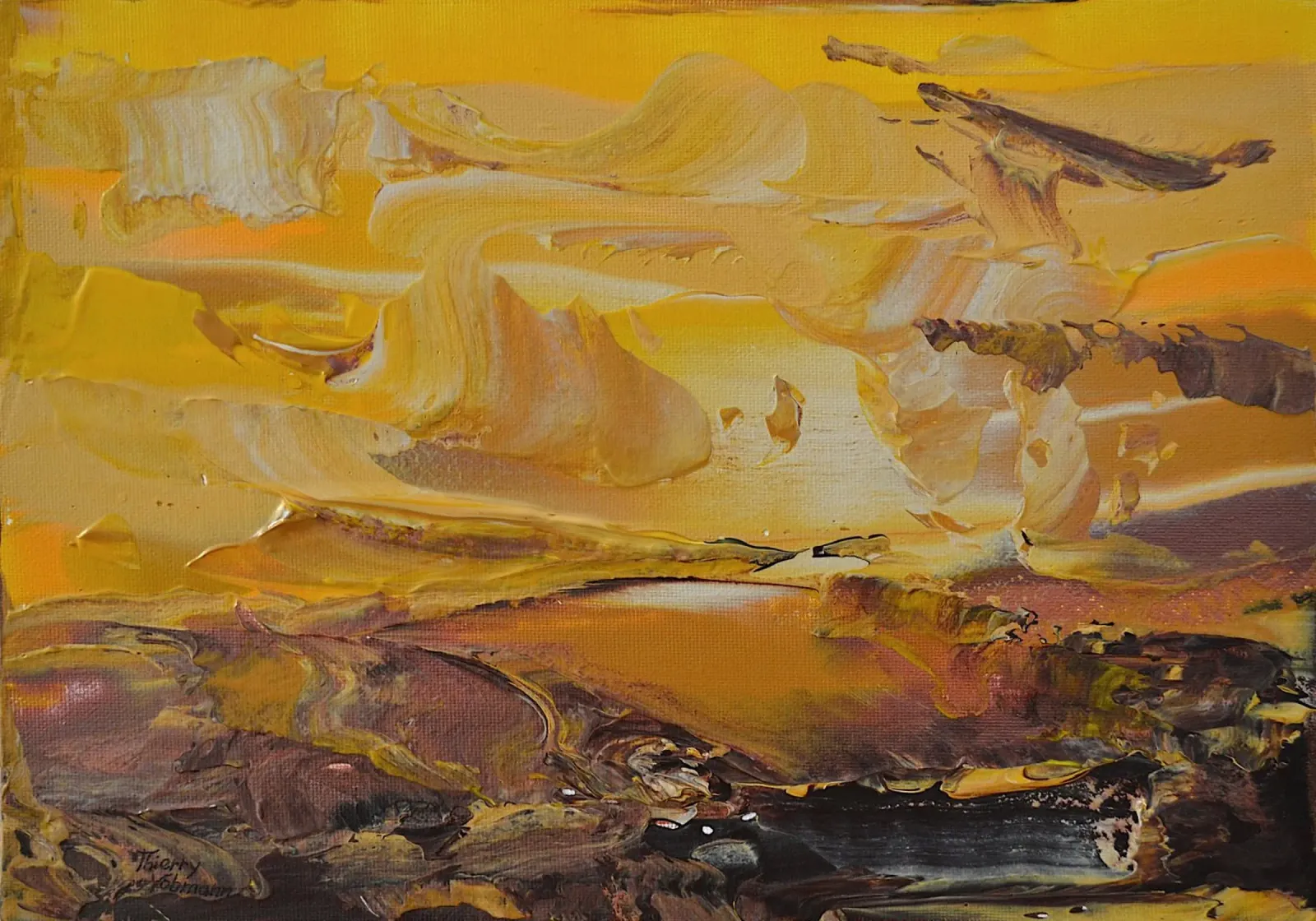PAESAGGIO ASTRATTO. pellicola backlit da Thierry Vobmann Abstract painting