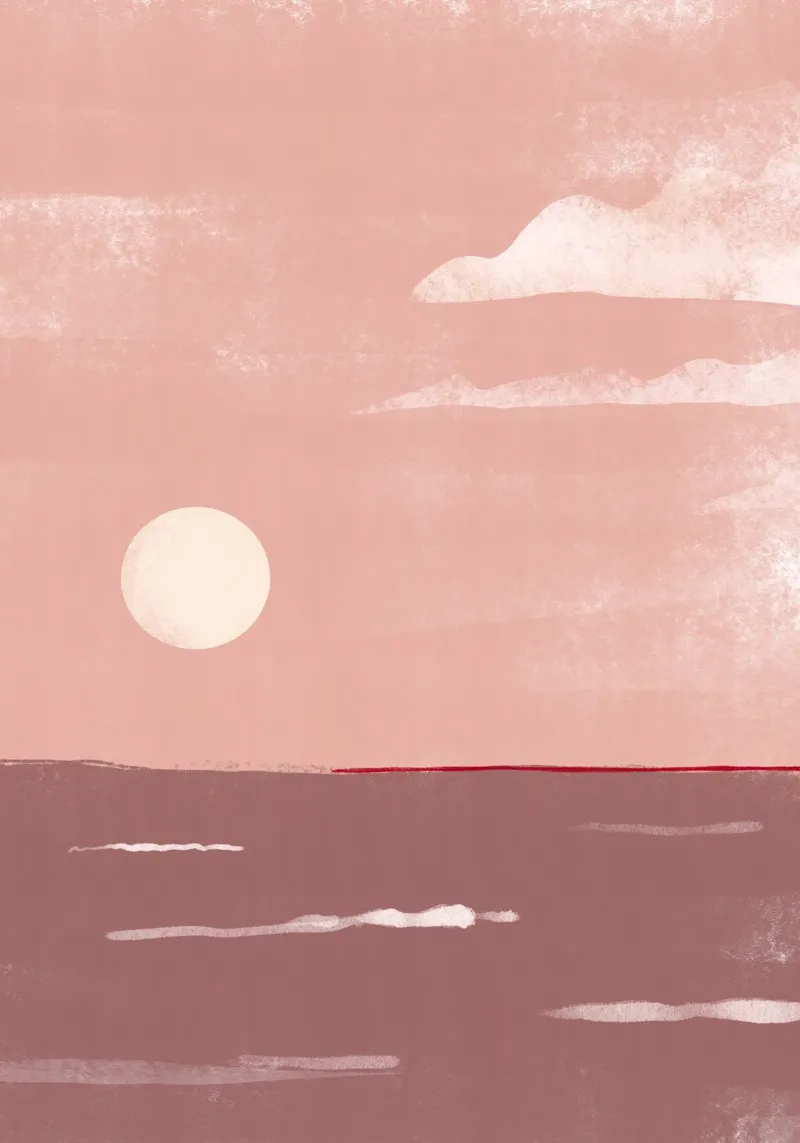 Coast mauve carta hahnemühle da BAINAI