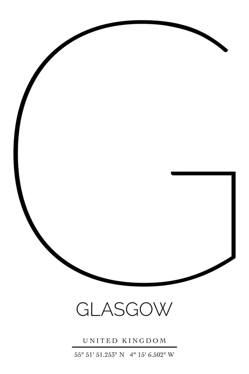 GLASGOW - white pellicola backlit da CityLights
