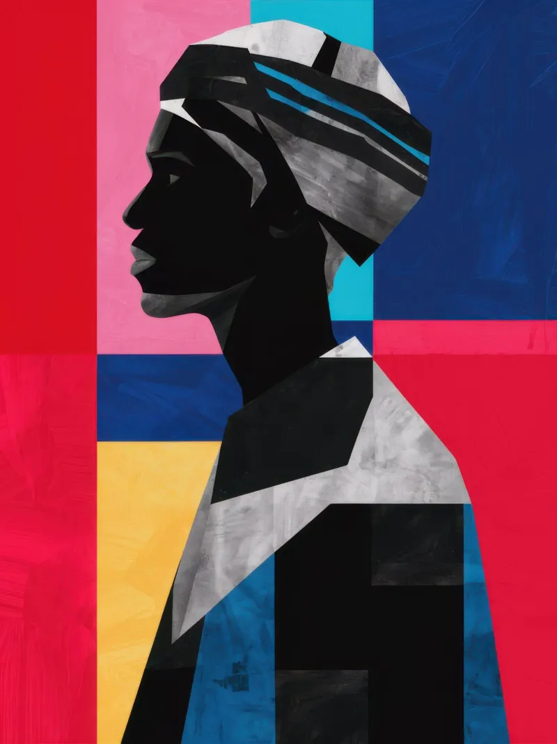 Mosaico di identità geometrica carta hahnemühle da Katarsis Mann