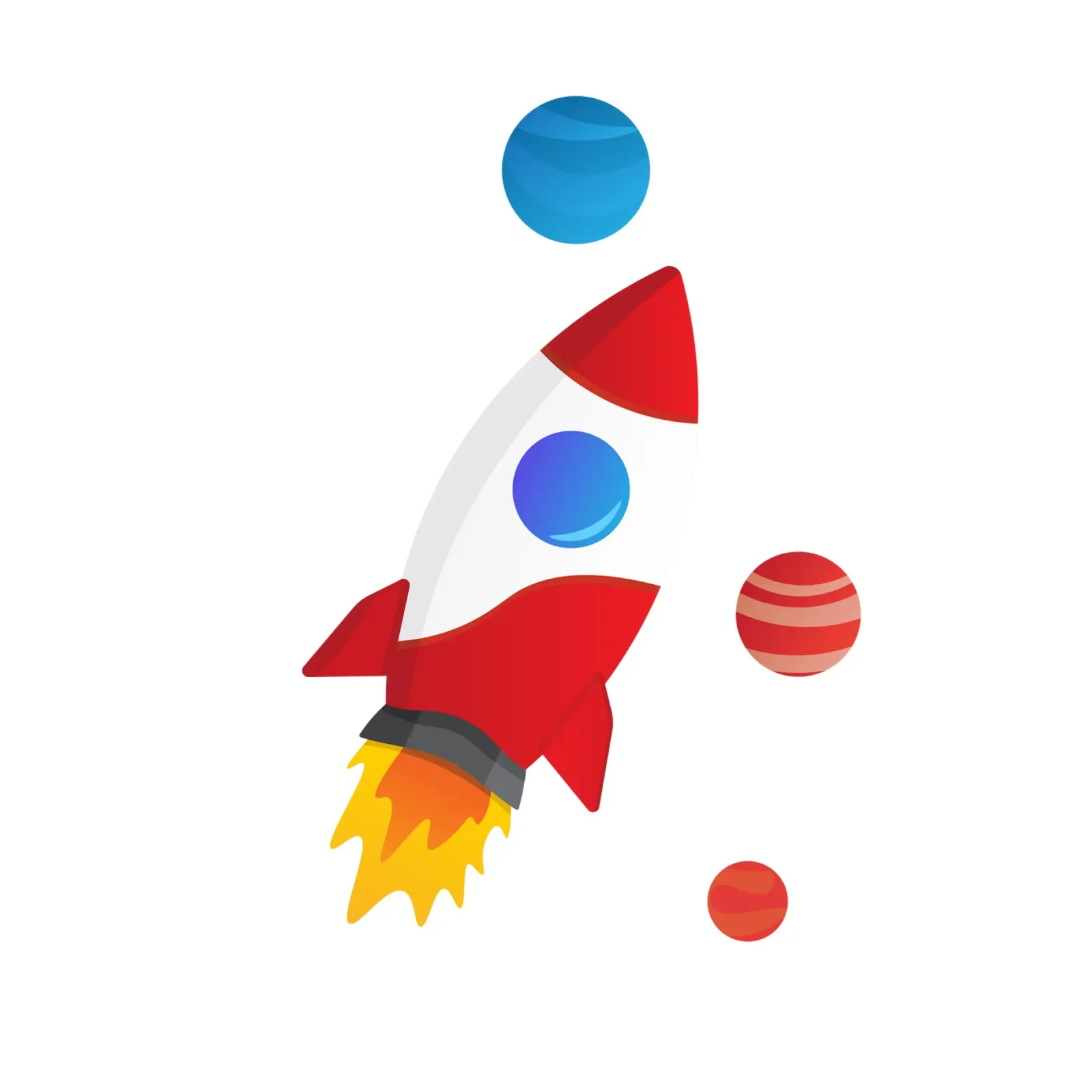 Rocket Illustration poster with plastic frame by Astro Aesthetics