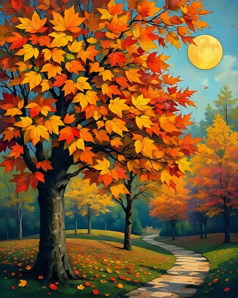 Autunno nel parco_1 carta hahnemühle da Farb- und Blütenzauber by LK