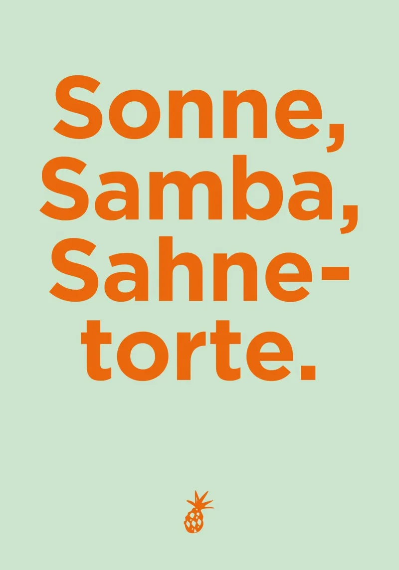 Sonne, Samba, Sahnetorte. plexiglass da Art Fart