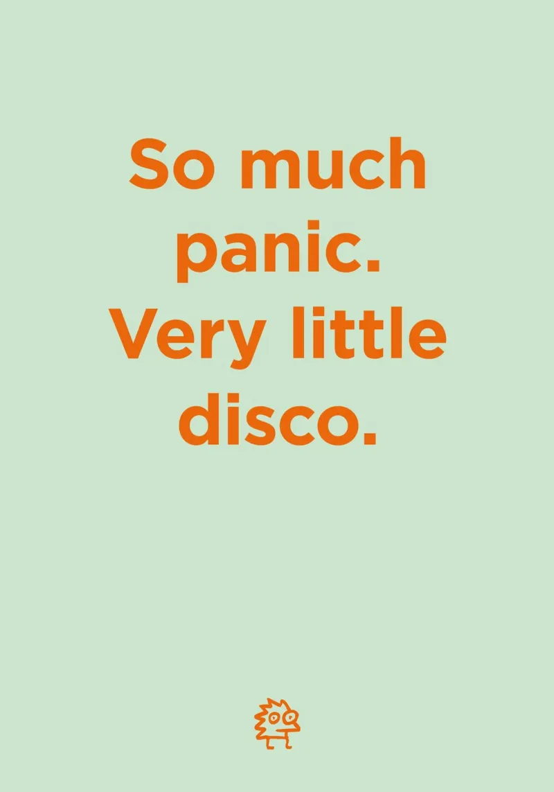 Panic, disco plexiglass da Art Fart