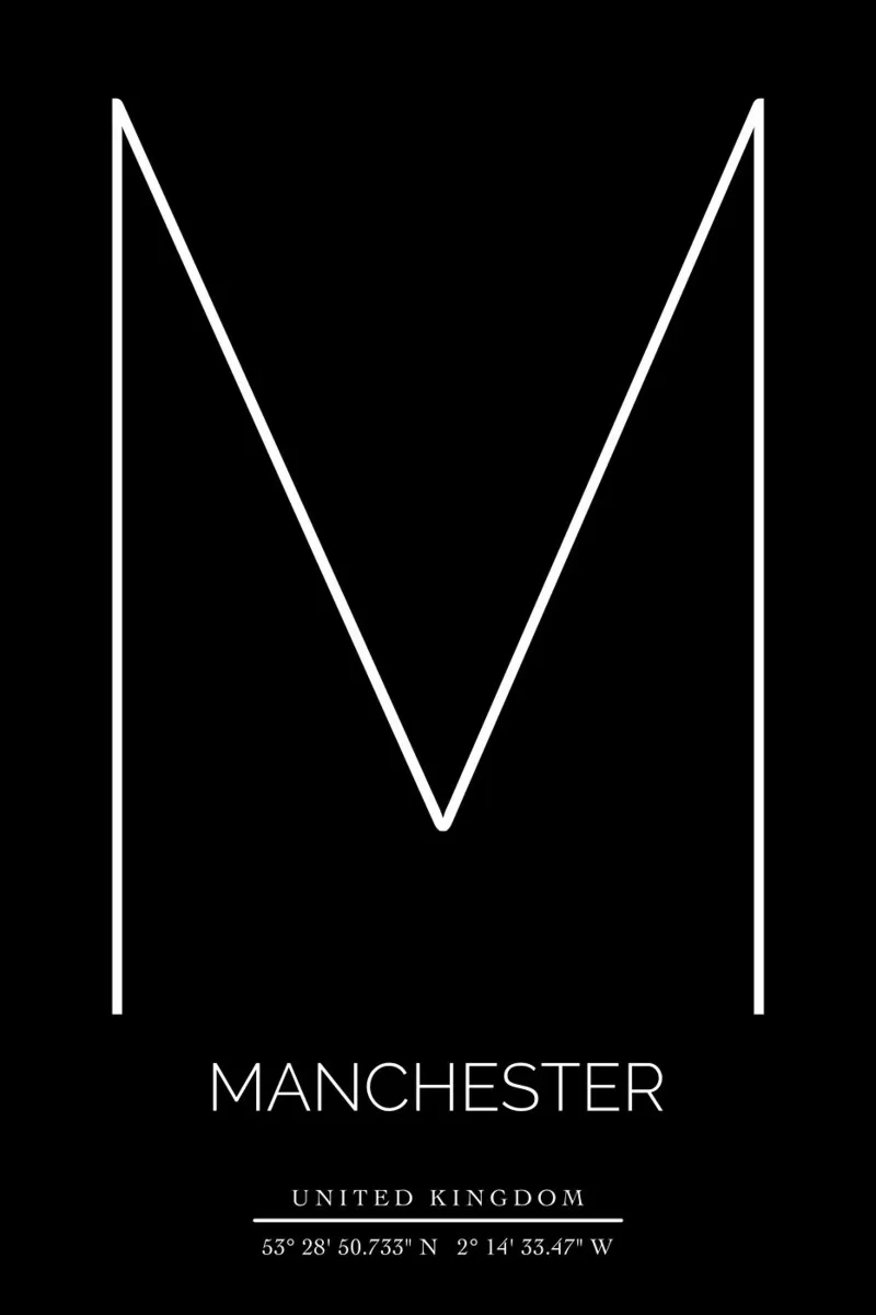 MANCHESTER - black pellicola backlit da CityLights
