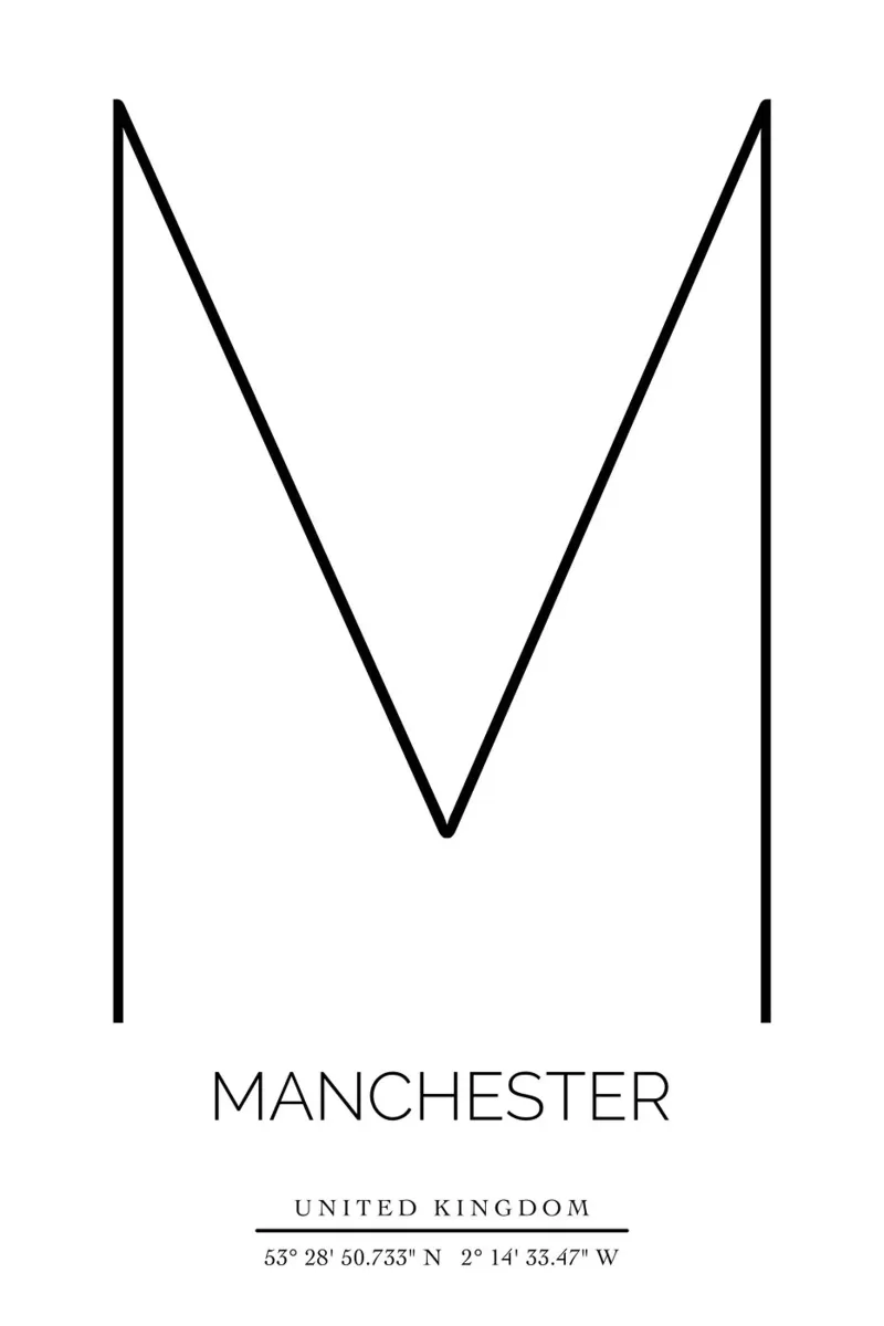 MANCHESTER - white pellicola backlit da CityLights