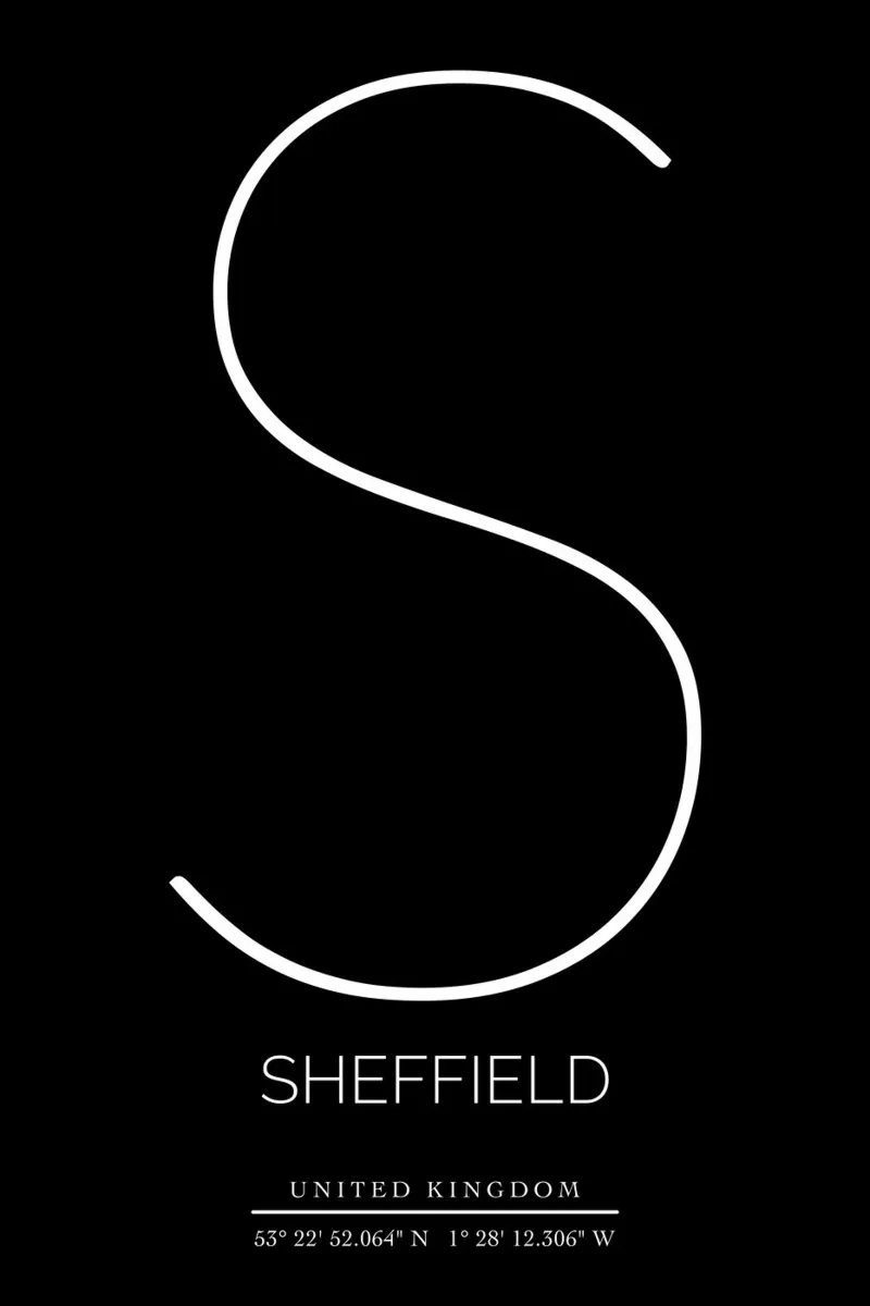 SHEFFIELD - black pellicola backlit da CityLights