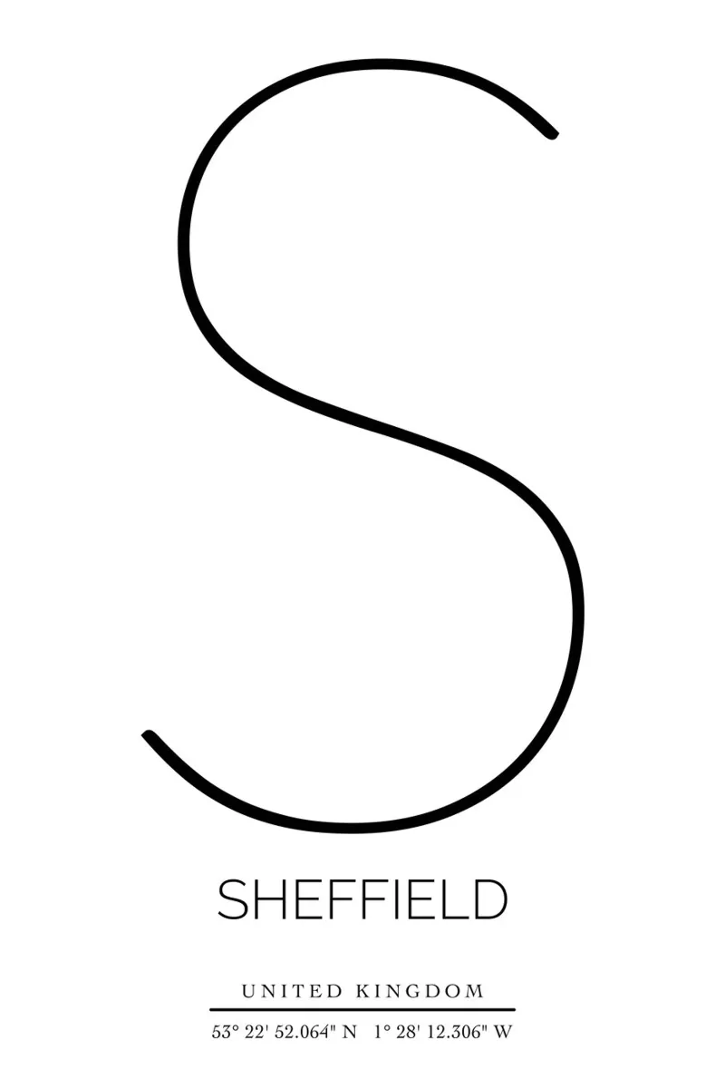 SHEFFIELD - white alu-dibond by CityLights