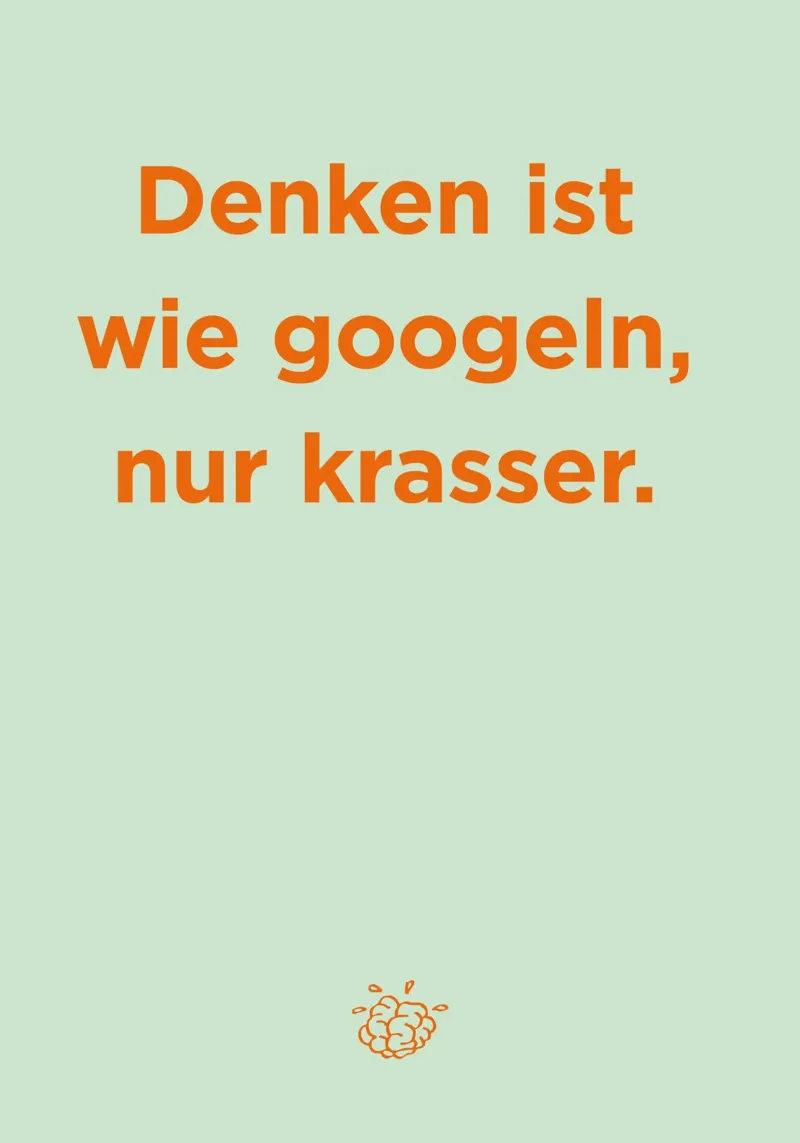 Denken ist wie googeln 02 carta hahnemühle da Art Fart